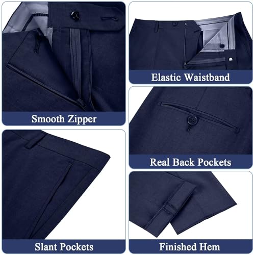 Men 2 Piece Suit,Mens Vest and Pants Set,V Neck Slim Fit Casual Suit Waistcoat4