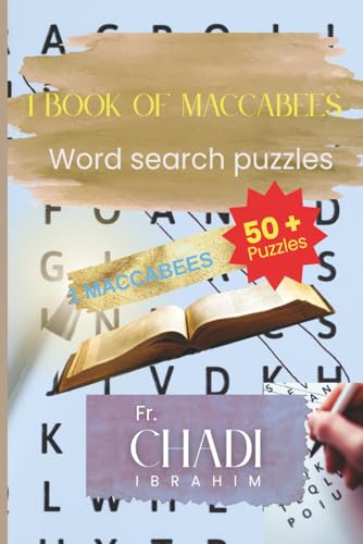 1 Book Of Maccabees: Word Searches with Easy to Read Print about Biblefs Book, for Christian and not, 1 Maccabees and More | 6x9