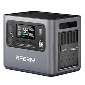 AFERIY New 2025 Portable Power Station 2800W, 2048Wh LiFePO4 Fast Charge in 1.5 H, 220V-240V, UPS, Expandable to 10.24 kWh, Portable Solar Generator for Camping, Home Office, 7-Year Warranty