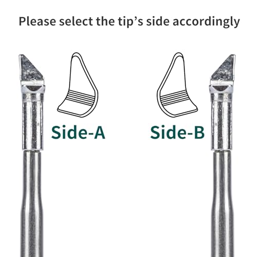 Image of YIHUA C120-Compatible Type-K (B-Side) Soldering Tip ONLY for YIHUA 982D-I, 982D-I PRO, 948D-IV, 948D-V and 982D-III (716C Handpiece) Tweezer Soldering Station