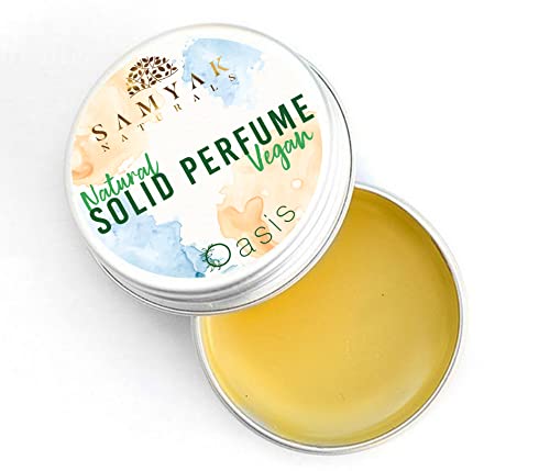 SAMYAK NATURALS® Pack of 3 Vegan Natural Deodorant AURA, IKIGAI & OASIS Goodness of Jojoba Oil, Pocket Friendly Strong & Long Lasting Solid Perfume for Men & Women| Gifting Pack |Easy to Apply (3x10g)