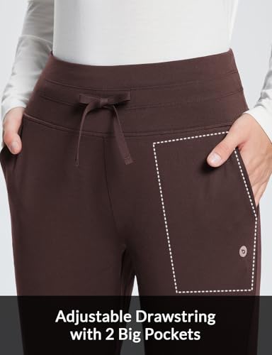 baleaf Women's Fleece Lined Pants Water-Resistant Sweatpants Winter Thermal Ski Hiking Running Joggers4