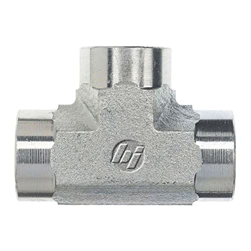 Image of Brennan Industries 5605-16-16-16-FG Forged Steel Tee Tube Fitting, 1 inch-11-1 /2 NPTF x 1 inch-11-1 /2 NPTF x 1 inch-11-1 /2 NPTF Thread, 1 inch Female NPTF x 1 inch Female NPTF x 1 inch Female NPTF