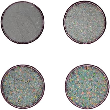 Natural Crushed White Opal Gemstone Coarse Powder All Size Premium Inlay Material Woodwork Inlay Welo Fire Opal Ring Irregular Healing Crystal Stone (15 Gram (75 Carat), 0.5 to 1 mm)