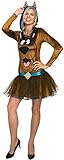 Rubie's Women's Scooby Doo Hooded Costume Dress, Brown, Medium
