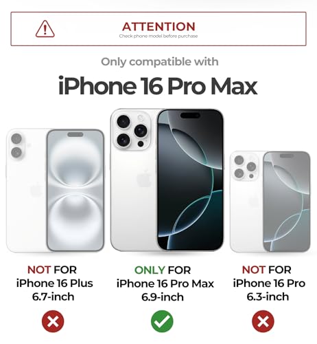 Image of Dexnor for iPhone 16 Pro Max Case with Slide Camera Cover&Adjustable Kickstand&Built-in Screen Protector,Compatible Wireless Charging Shockproof Cases Heavy-Duty Mangetic Protective Cover,Army Green