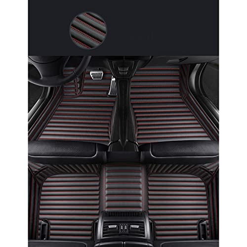 Tapis de sol de voiture personnalisés en cuir pour Peugeot 3008 Habitacle Luxe 2013-2019