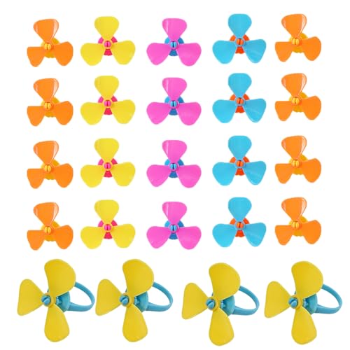 50 Pack Pinwheels Ring Blowing Wind Spanners Finger Spanner Ring Blow Rotating Windmill Rings Stress Reliever Party Favor for Gifts Lung Exerciser Trainer Breathing Exercise