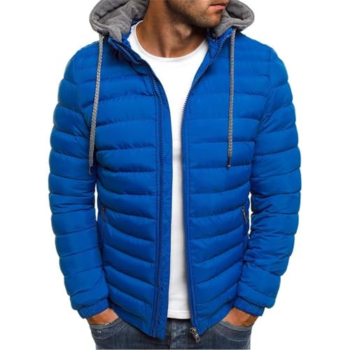 Chaqueta de Invierno Hombre Parka con Capucha Acolchada...