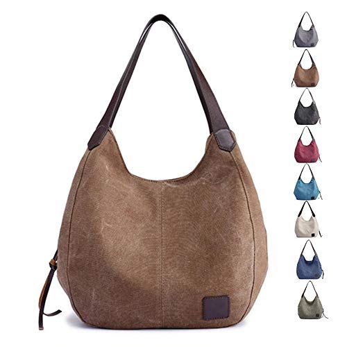 Canvas Hobo Bag Tote Handbag Shopping Shoulder Bag