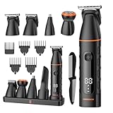 MAXGROOM 10-in-1 Electric Beard Trimmer for Men - Nose Hair Trimmer, Hair Clippers, Electric Shaver for Face/Body/Manscape Waterproof Grooming Kit - Perfect Boyfriend Husband Father Gifts