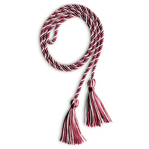 Image of Endea Graduation Single Honor Cord Two-Color (Maroon /White)