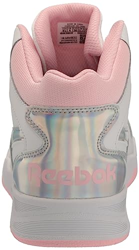 Reebok Reebok Girls BB4500 Court Sneaker, White/Pink Glow, 6 Little Kid