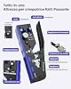 VCELINK Crimpatrice RJ45 Passante, Strumenti Kit di Rete Pinza Crimpatrice RJ45 per Cavo CAT7/CAT6A/CAT6/CAT5E/CAT5, 20PCS Connettore RJ45 Cat 7 Schermato, Tester Lan, Mini Spelafili, en Bolsa de Tela