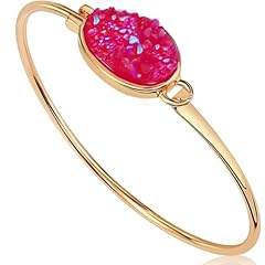 Gold - Hot Pink Stone