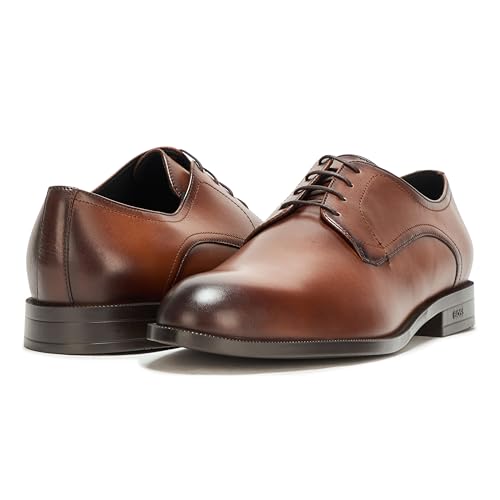 Image of BOSS Men's Tayil Smooth Leather Derby Dress Shoe
