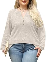Sweaters for Women Plus Size Clothes Fall Fashion Tops Long Sleeve Shirts — image 2