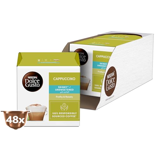 NESCAFÉ DOLCE GUSTO Skinny Cappuccino Coffee Capsules 16CAP 3x161.6gXA (48 Capsules)