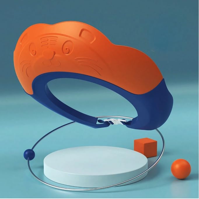 Image of Generic Tiger-shaped Shower cap for Baby (Orange)