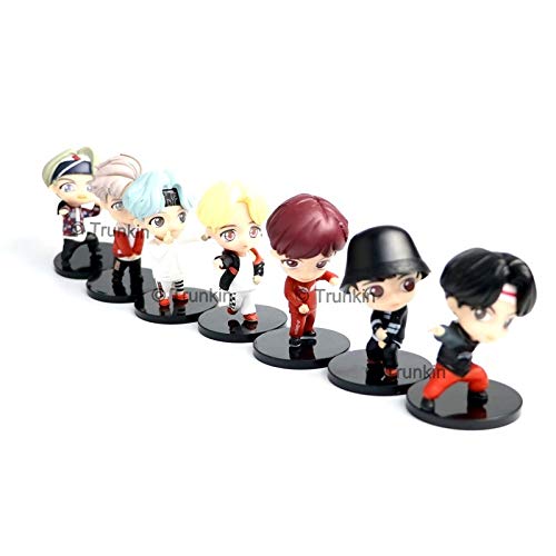 Image of Trunkin Bangtan Boys BT21 V JIN RM Jimin Jungkook SUGA J-Hope | Bangtan Boys | BTS Height - 7cm Action Figure Set B Figurine