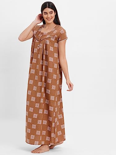 Image of Sweet Dreams Women's Polyester Maxi Casual Regular Nightgown