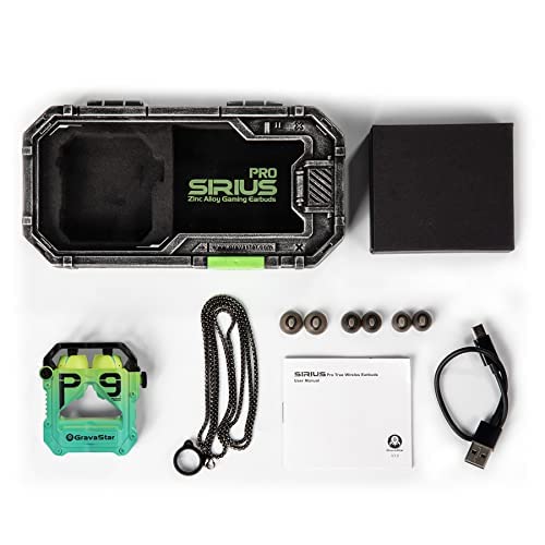 GravaStar SIRIUS PRO ワイヤレスイヤホン Fones de Ouvido GravaStar Sirius Pro | Bluetooth TWS | Verde
