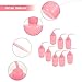 DOITOOL 8pcs 250ml Eyelash Extension Cleaning Bottles with Bend Mouth Leak-proof Squeeze Bottles for Lash Wash Pink Empty Grafting and Eyelash Wash for Professional Beauty Use