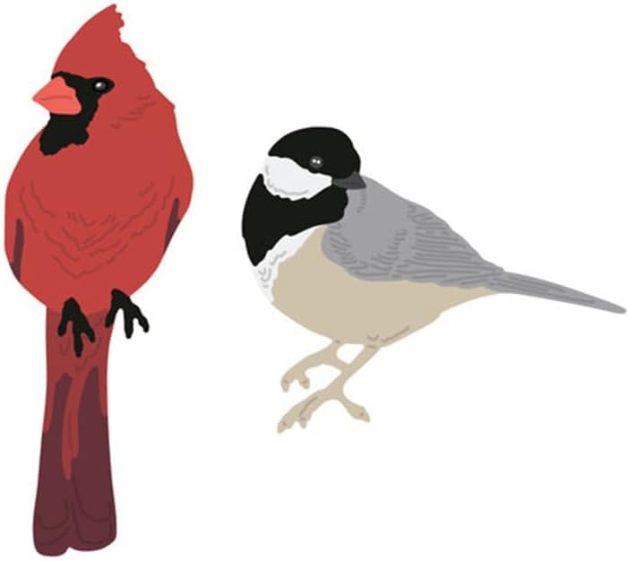 Winter Birds Cardinal Chickadee Metal Cutting Dies Scrapbook Card Craft