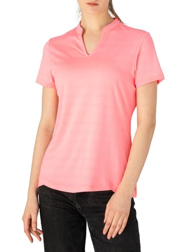 Rdruko Camisetas femininas de manga curta com proteção solar FPS 50+ leve para corrida e pesca, Rosa