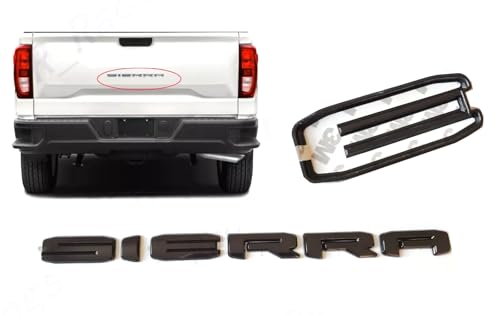 Image of 1x New Overlay Nameplate 3D Badge Emblem Compatible with 2019 2020 2021 2022 Sierra 1500 2500 3500 AT4 (Glossy Black)
