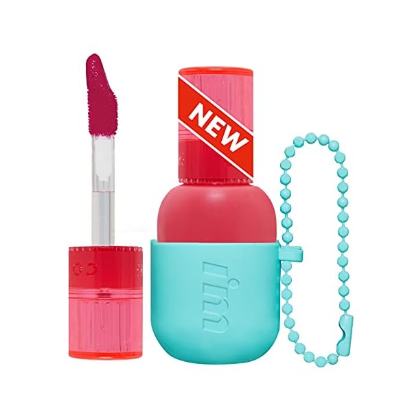 I'M MEME Water Gel Tint - Color Key Ring | Gift, Highly-pigmented, Long Lasting, Travel-Friendly, Lip Stain, 07 Pink Attack, 0.09 Oz