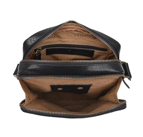 ANTONIO VALERIA Alex Washed Leather Crossbody Bag4