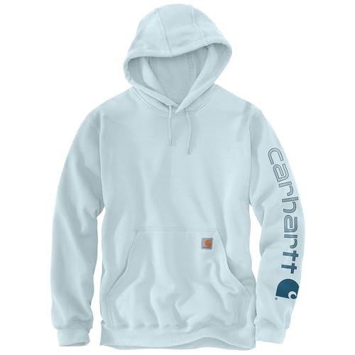Carhartt Mens Iconic K288 Logo Sweatshirt Early Fog Large