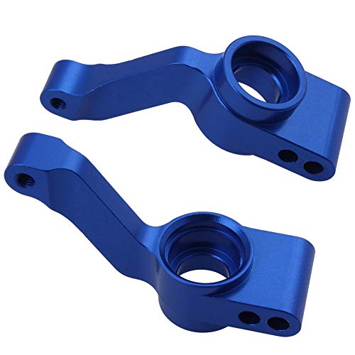 Hobbypark Aluminum Steering Blocks Caster Blocks C-Hubs Stub Axle Carriers Left & Right with Ball Bearings Replace 6837 6832 1952 for Traxxas 1/10 Slash 4x4 Hop Parts (Navy Blue)