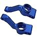 Hobbypark Aluminum Steering Blocks Caster Blocks C-Hubs Stub Axle Carriers Left & Right with Ball Bearings Replace 6837 6832 1952 for Traxxas 1/10 Slash 4x4 Hop Parts (Navy Blue)