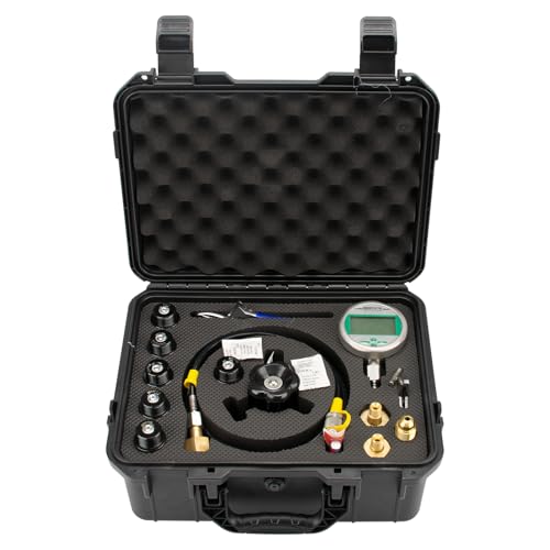 YFIXTOOL Hydraulic Nitrogen Accumulator Charging Kit, Nitrogen Fill Kit, Nitrogen Pressure Test System with Digital Gauges