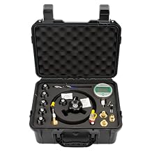 Hydraulic Nitrogen Accumulator Charging Kit, Nitrogen Fill Kit, Nitrogen Pressure Test System with Digital Gauges
