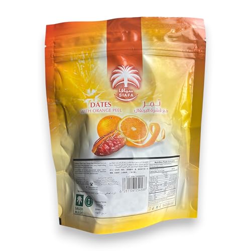 Image of Siafa Orange Peel Dates | Premium Dates Infused with Zesty Orange Peel | Gourmet Flavoured Dates - 100g