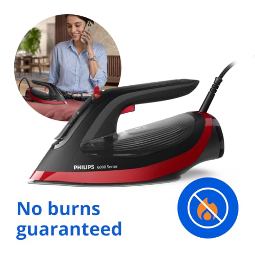 Image of Philips DST6130 /40 No Burns Guaranteed Steam iron 2800 W - World's No 1 Ironing brand, 50 gm /min Steam with 220 gm Ultra Steam Boost, 6 Layer SteamGlide Plus Soleplate
