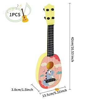 43 CM Guitare ukulélé, Enfants Ukulélé Guitare Jouet, Guitare pour Enfants avec 4 Cordes Réglables, Mini-Guitare et… - Les Beatles, Paul McCartney, John Lennon, RIngo Starr, George Harrison 43 CM Guitare ukulélé, Enfants Ukulélé Guitare Jouet, Guitare pour Enfants avec 4 Cordes Réglables, Mini-Guitare et… – Image 2