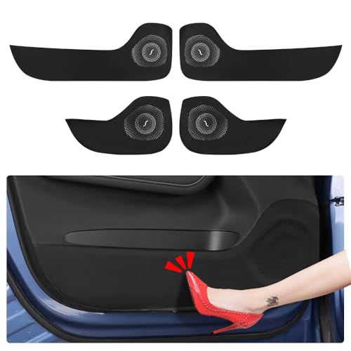 LUNQIN Car Protector Door Anti Kick Pad for Volvo XC60 Accessories 2018 2019 2020 2021 2022 2023 2024 2025 Collision Stickers Inner Decorative