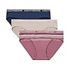 Lucky-Brand-Womens-Microfiber-Bikini-Panties-Multi-Pack Lucky Brand Women's Microfiber Bikini Panties Multi-Pack, (3-Pack) Blue Iris/Sphinx/Jacquard Chevron, Large