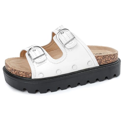 Kids Sandals Girls Boys Summer Slides Non-slip Cork Platform Sandals with Arch Support Adjustable Straps for Indoor & Outdoor2