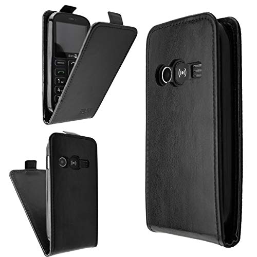 caseroxx Flip Cover for Doro 1360/1361 / 1362, Case (Flip Cover in black), Flip-Cover