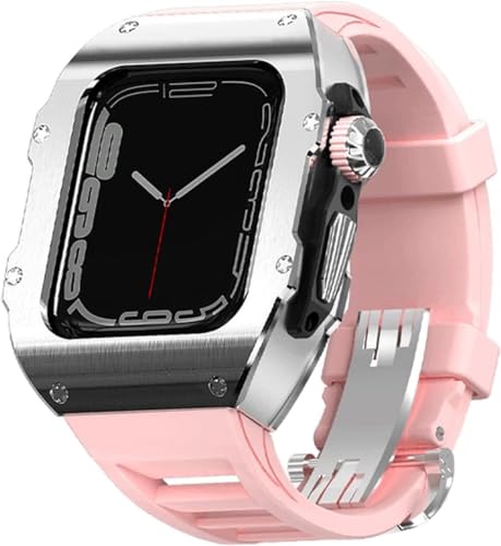 Boîtier acier inoxydable pour Apple Watch Ultra 49mm avec bracelet robuste