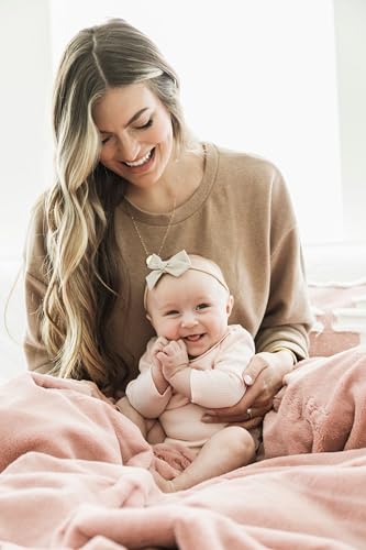 Image of Saranoni Oversized Luxury Blanket | Breathable Super Soft, Lush, Plush Comfy Blankets for Adults | Ballet Slipper Pink - X-Large 60 inch x 80 inch