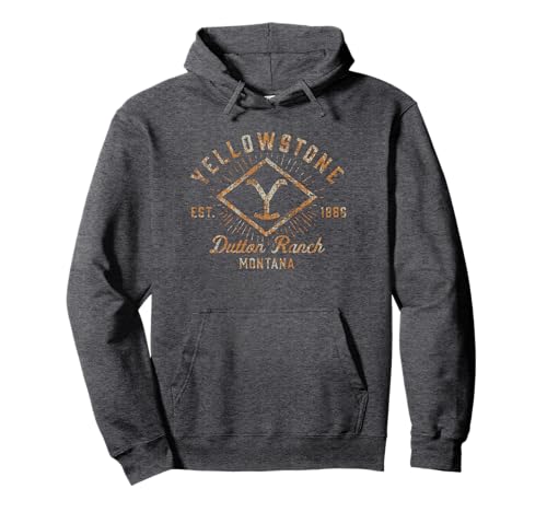 Yellowstone Sunburst Logo Dutton Ranch Pullover Hoodie