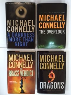 Michael Connelly (Set of 4) Darkness More Than Night; Overlook; Brass