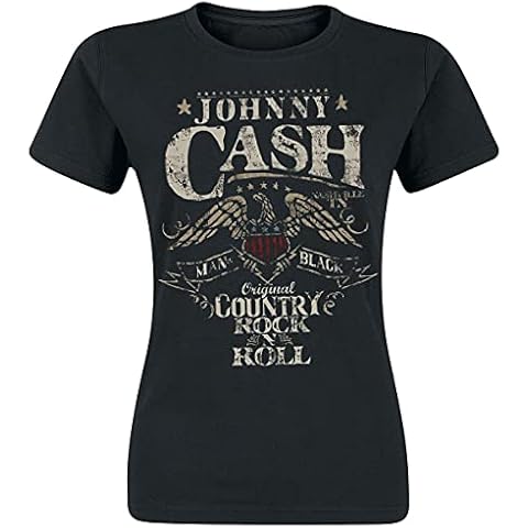 Johnny Cash Rock 'n' Roll Mujer Camiseta Cover
