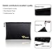 Noiposi Fireproof Document Bags,13.4”x9.4” Waterproof and Fireproof Bag for Documents and 10.6”x6.7” Fireproof Money Bag with Zipper,Silicone Fire Safe Storage Pouch for Documents,Money and Cash